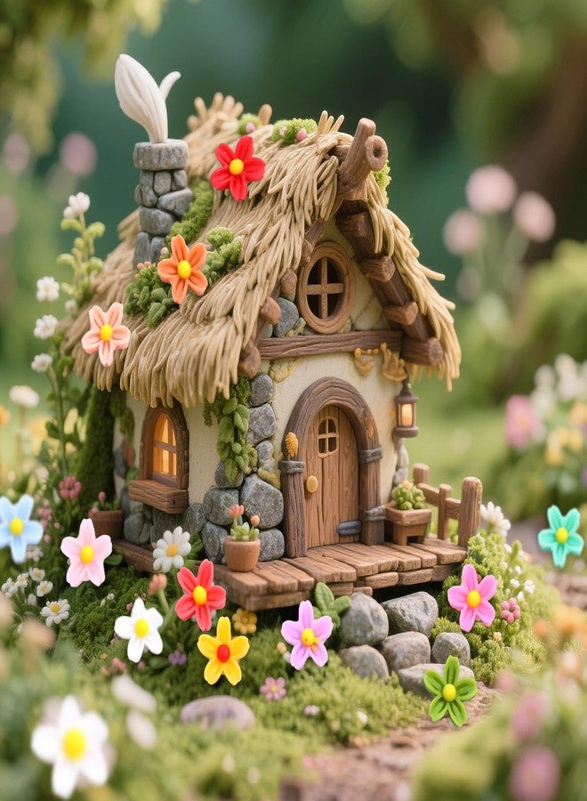 LIQWEI 200PCS Resin Daisy Flowers for Crafts, Dollhouse Miniatures, Mini Resin Daisy Flowers, Resins Mini Things, Tiny Daisy Flower for Fairy Garden, Dollhouse Micro Landscaping Decoration - Image 4
